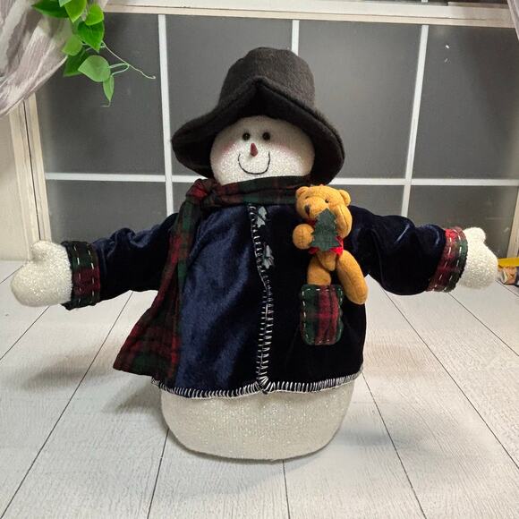 Snowman Weighted Shelf Sitter or Doorstopper - Picture 2 of 10